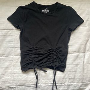 Black adjustable ties Hollister shirt